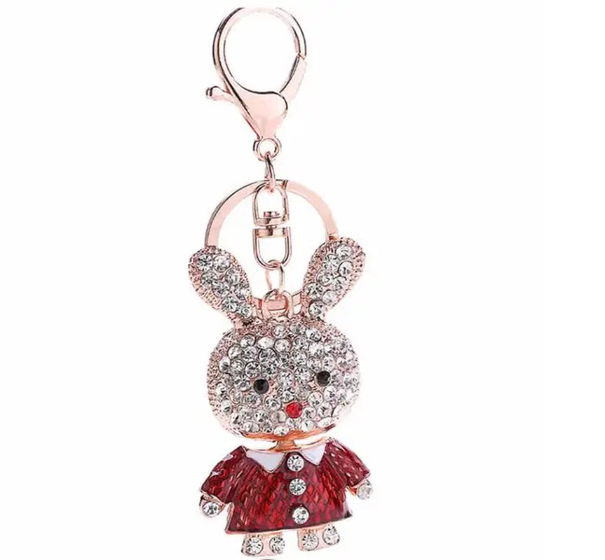 Fashion Full Crystal Rhinestone Unicorn Keychain Car Keyrings Women'S Bags Decoration Accessories Horse Pendants Jewelry